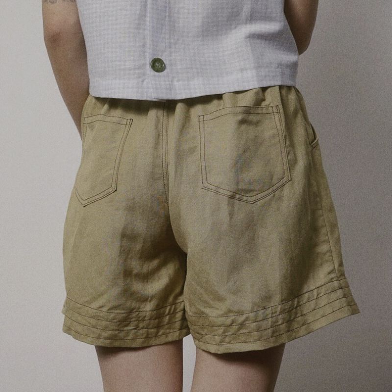 Quần short linen Nấm