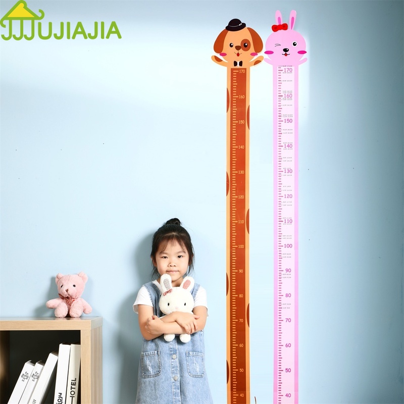 Hình Dán Thước Đo Chiều Cao JUJIAJIA Dán Tường Tháo Được Dành Cho Bé Thiết Kế Dễ Thương