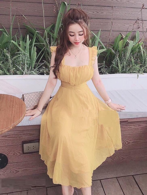 Đầm cánh tiên có mút ngực khóa kéo lưng | BigBuy360 - bigbuy360.vn