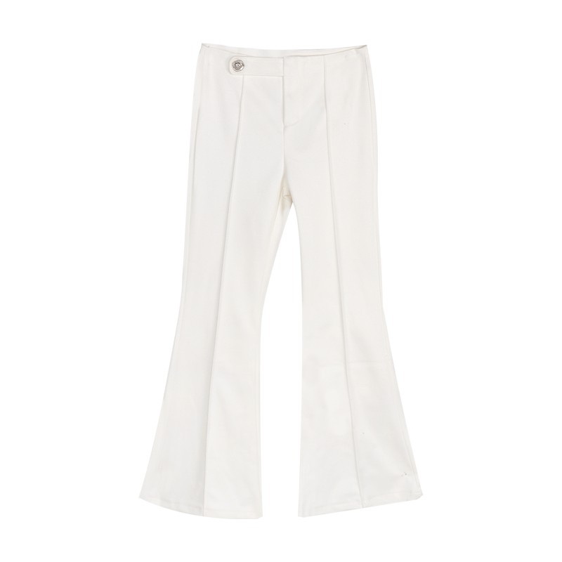 (ORDER) Quần âu ống loe cạp cao cúc lệch | BigBuy360 - bigbuy360.vn