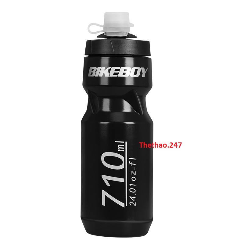 Bình Nước Xe Đạp Thể Thao 710ml, Chai Nước Tập Gym Nhựa Cao Cấp Loại 1 Không Mùi BIKEBOY