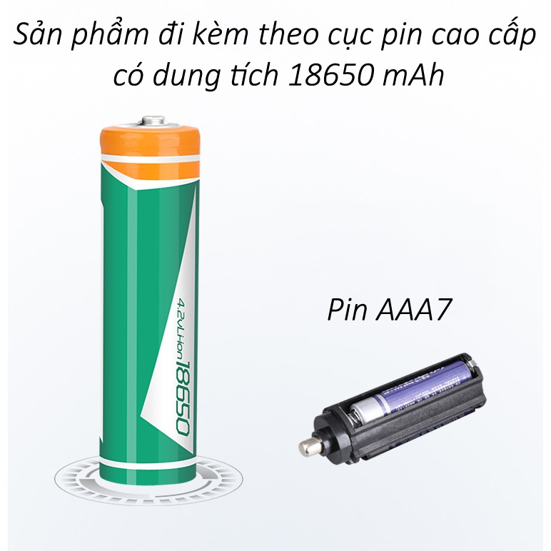 Đèn pin siêu sáng cầm tay T6 công nghệ Đức