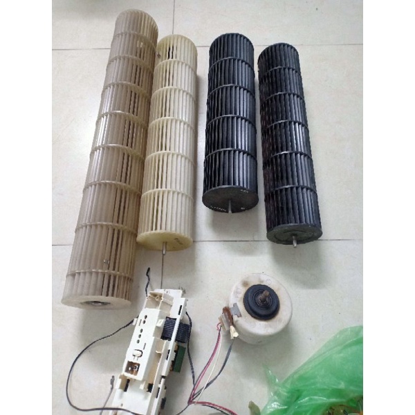 Linh kiện điều hòa máy lạnh 1 cục, quạt, motor, mạch điều khiển...