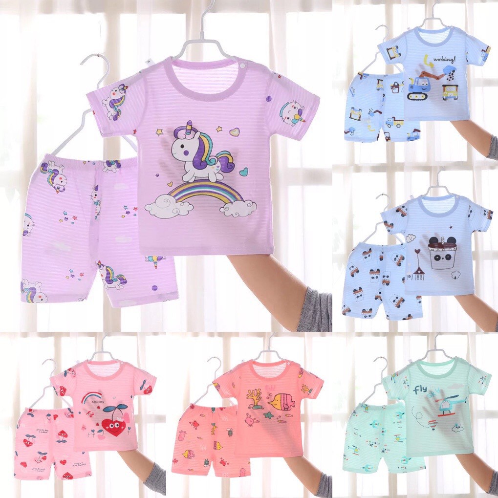 BỘ COTTON SỢI TRE CHO BÉ TRAI GÁI