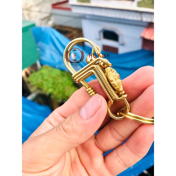 Móc khoá thủ công rồng vàng