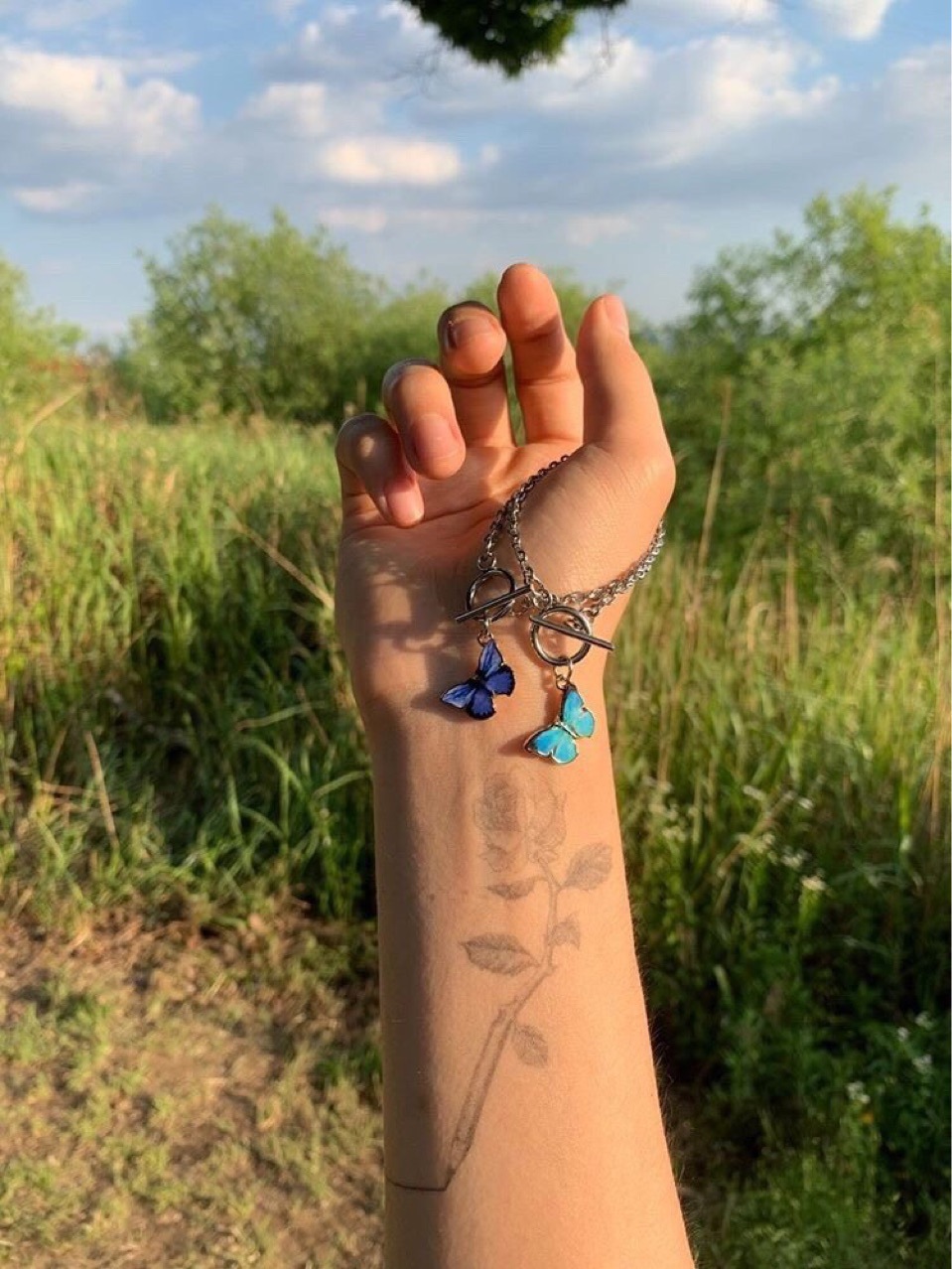 [Mã FAMAYFA giảm 10K đơn 50K] Vòng tay phối mặt hình bươm bướm cho cặp đôi | BigBuy360 - bigbuy360.vn