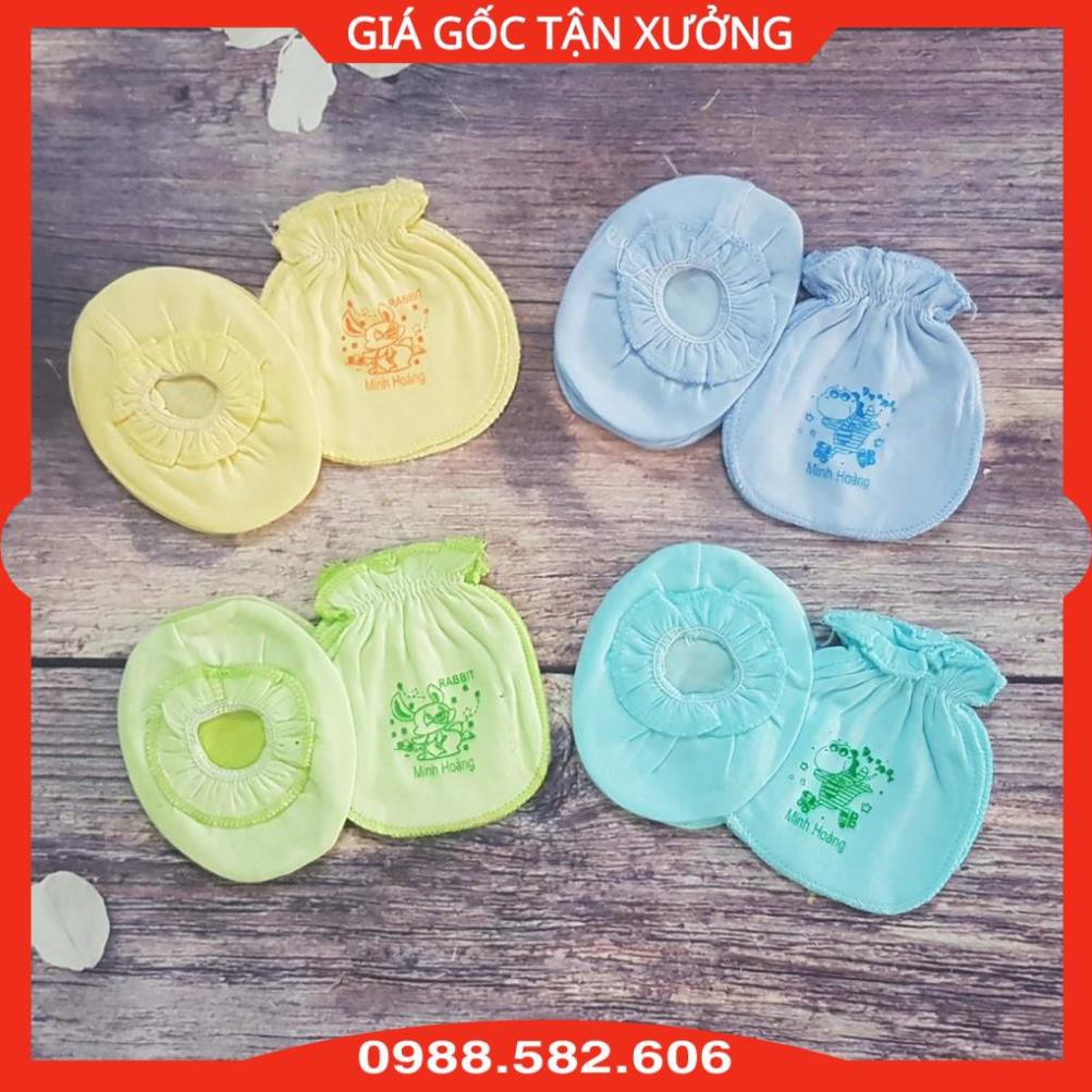 Set Đôi Bao Tay + Bao Chân Chun Cho Bé Sơ Sinh - BTT00590