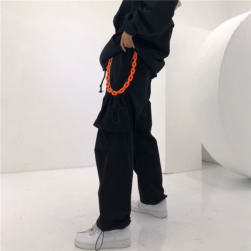 Chuỗi Thắt Lưng Siêu Nóng 225030 Dây Xích Đôi Bằng Nhựa Resin Màu Sắc Kẹo Ngọt Phong Cách Hipster