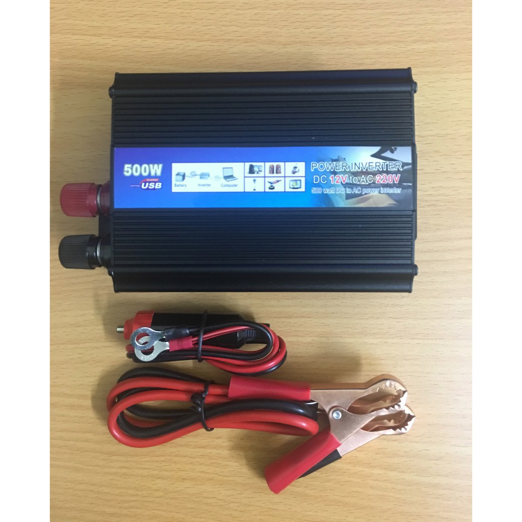 BỘ ĐỔI NGUỒN 12V sang 220V - 500W