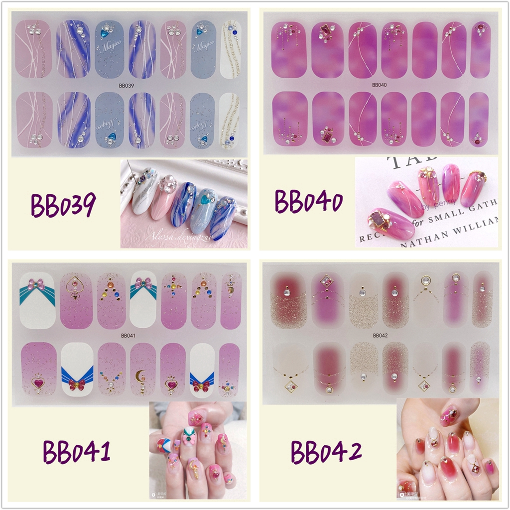Sticker Trang Trí Móng Tay Nghệ Thuật 3D Bb036-053