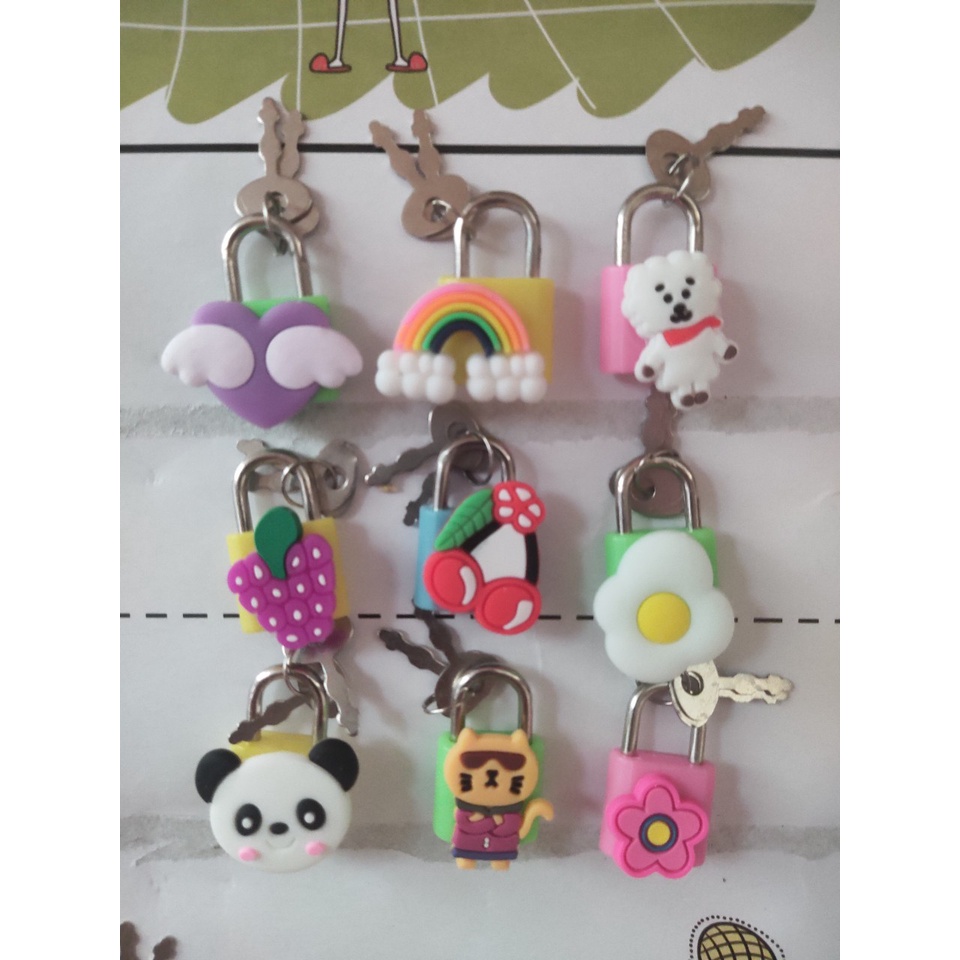 Ổ khóa mini nhiều hình đáng yêu ngộ nghĩnh cho bé
