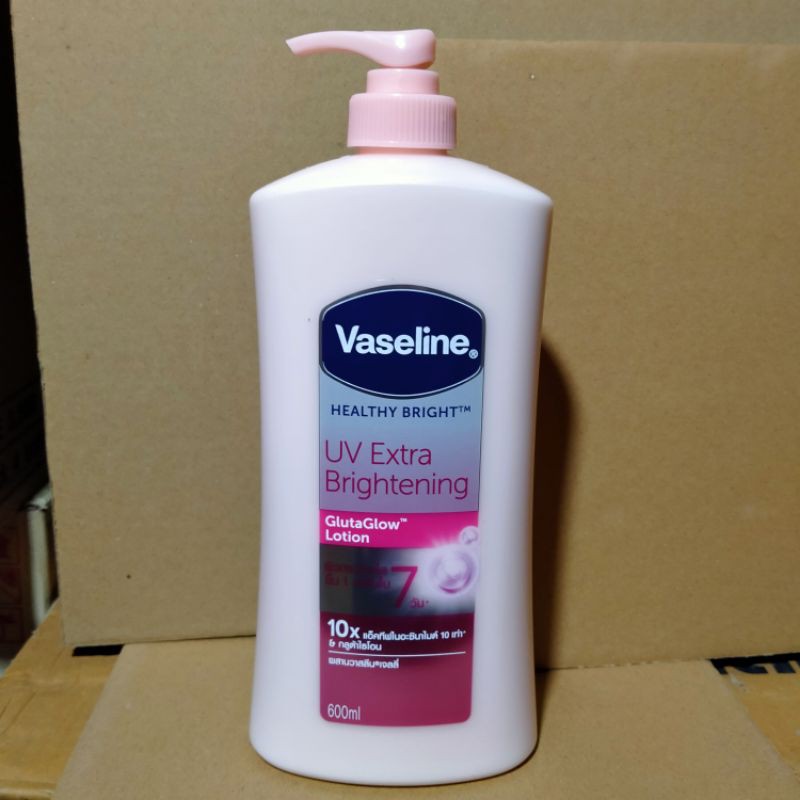  Sữa Dưỡng Thể Trắng Hồng Vaseline UV Lightening 10X Thái Lan 600ml (Vasalin Vaselin)