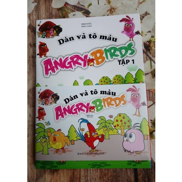 Sách - Dán sticker và Tô Màu Angry Birds ( trọn bộ 6 Tập )