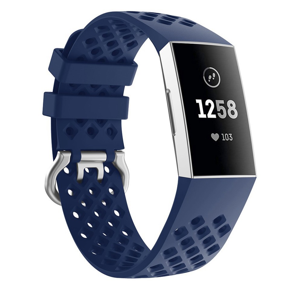 Sale 73% Dây đeo đồng hồ thiết kế lỗ hở thoáng khí cho đồng hồ thông minh Fitbit Charge 3, Giá gốc 65000đ - 12H40