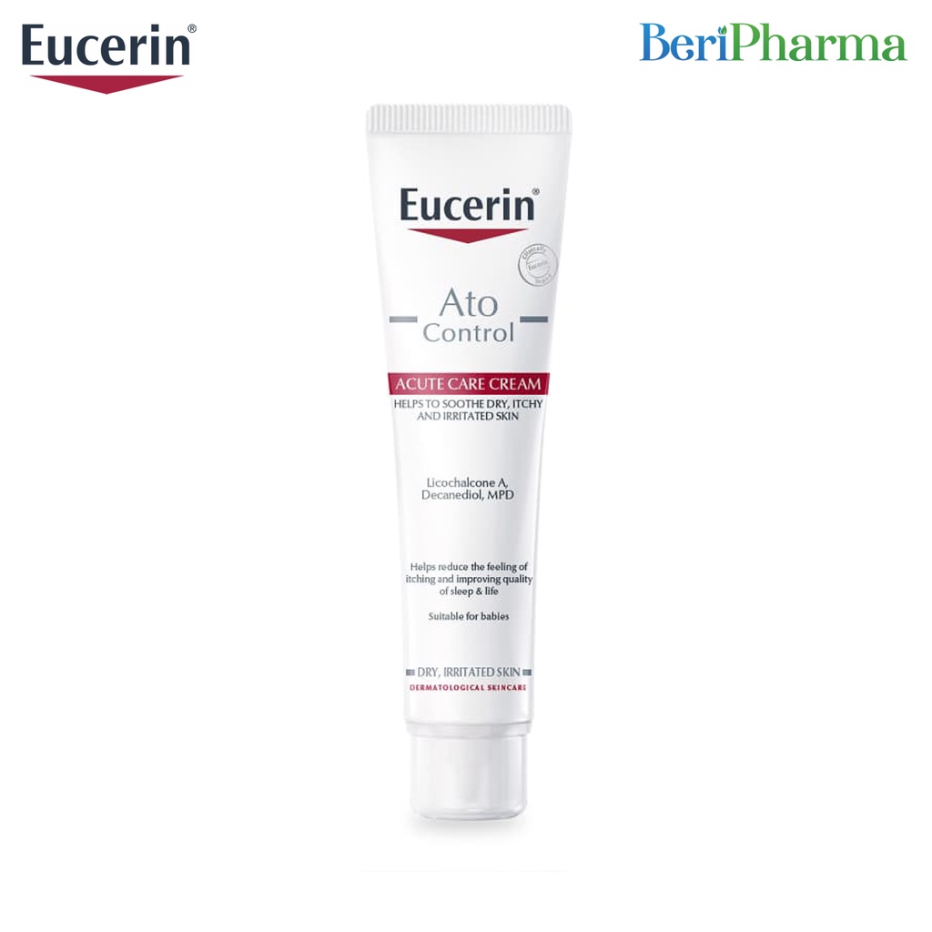 Eucerin Kem Dưỡng Giảm Ngứa, Đỏ Da Ato Control Acute Care 40ml