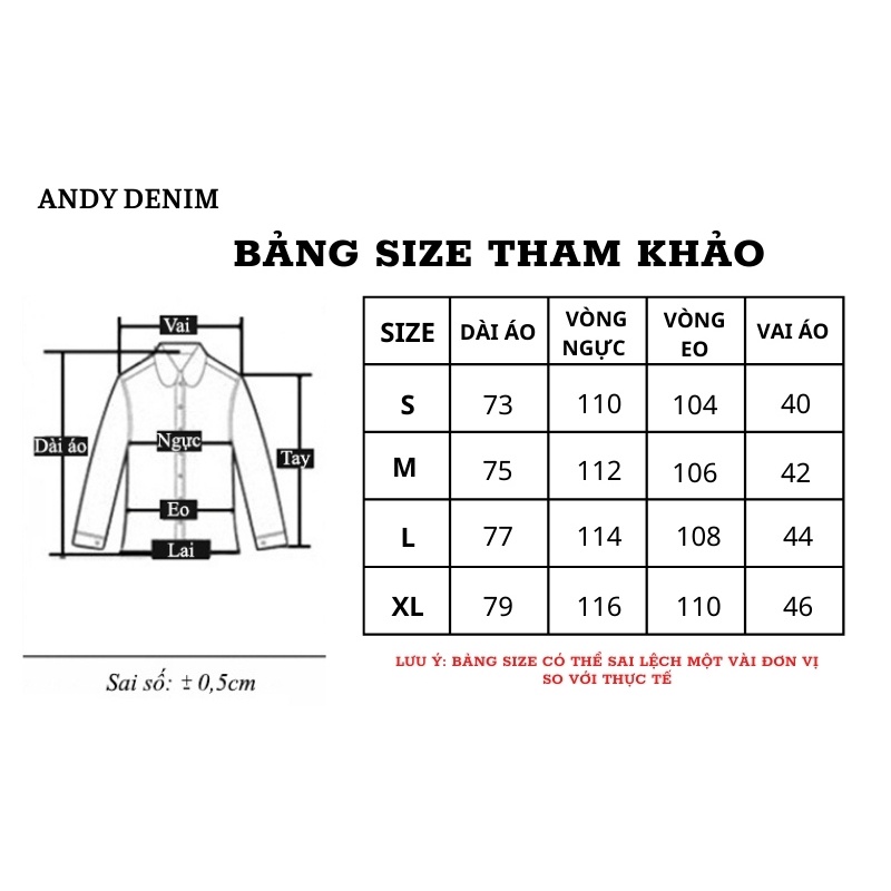 Áo sơ mi jeans denim nam dài tay dáng suông, áo somi bò chống nắng chất liệu jean cao cấp, co dãn tốt