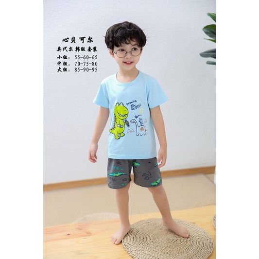 [25kg-37kg] Bộ quần áo cho bé trai cotton cao cấp , bộ đồ size đại cộc tay mùa hè cho bé lớn