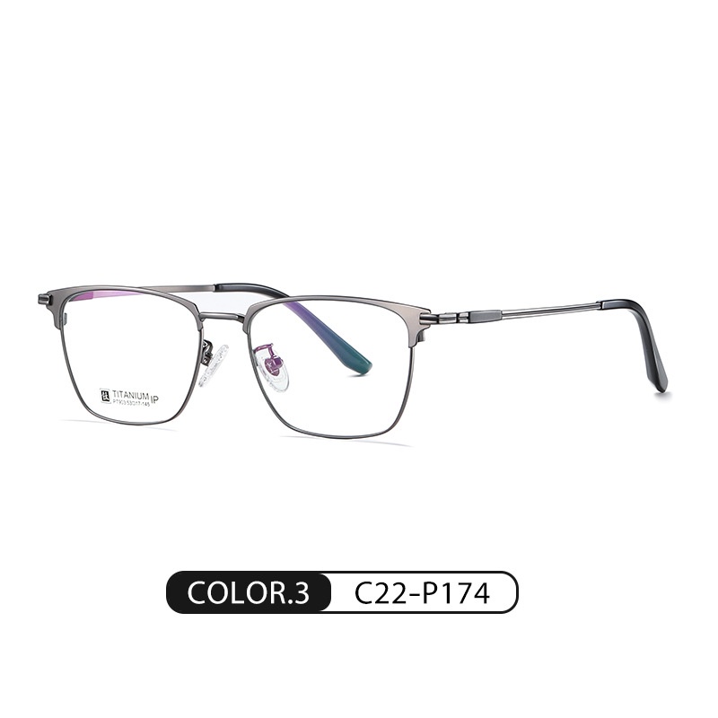 Mắt kiếng Zelin PT903 gọng titan mạ điện siêu nhẹ 2 màu cho nam