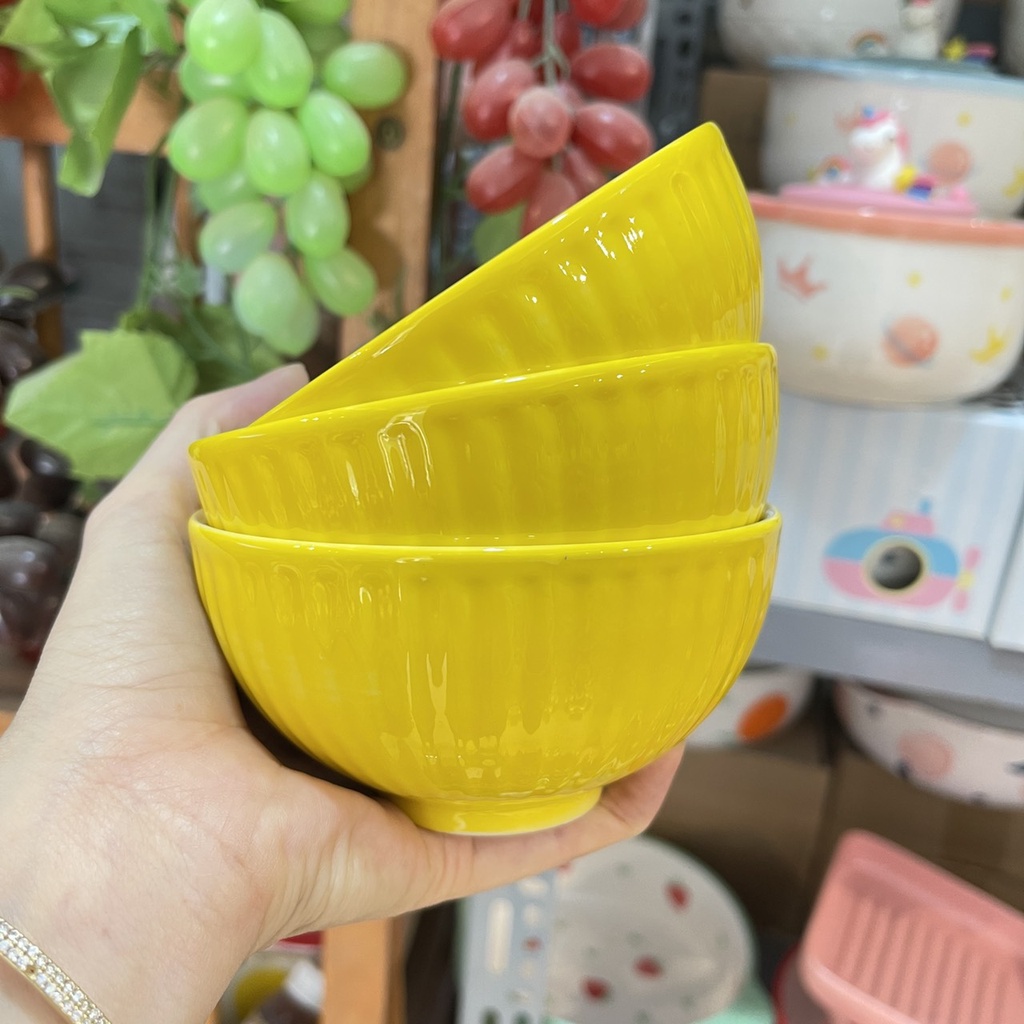 Bát đĩa gốm sứ decor trang trí đồ ăn set hươu cao cổ vàng 18 món cực kỳ đẹp