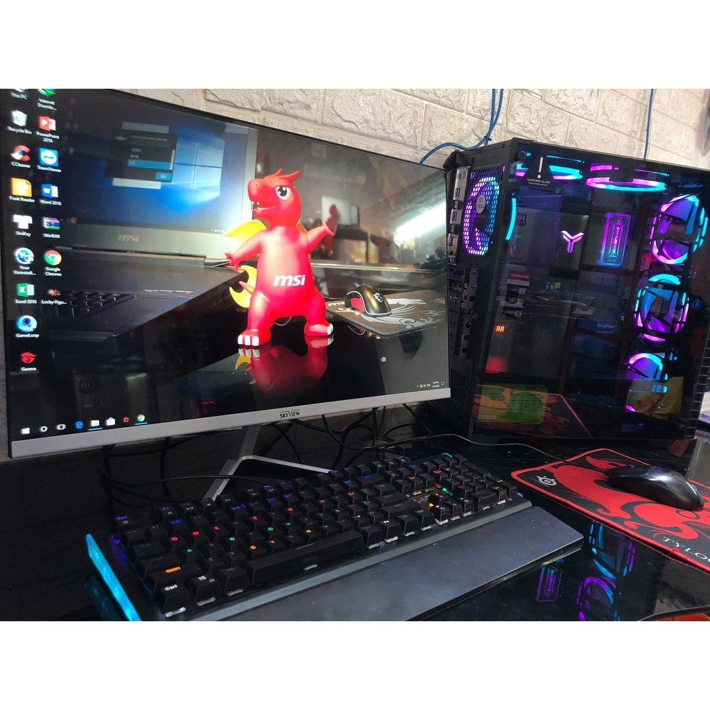 Màn hình Skyview 24inch- PHẲNG -full box full viền 75hz mới 100%