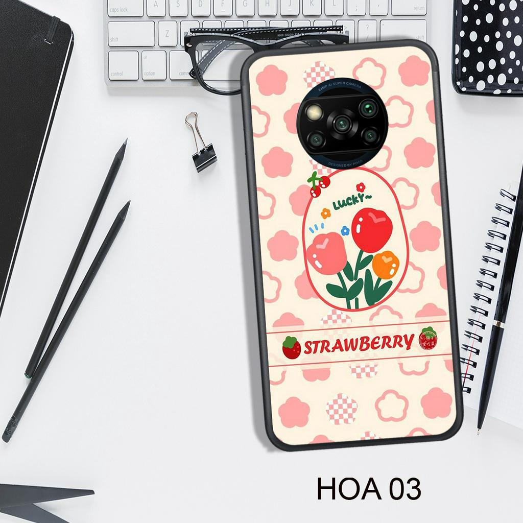 Ốp Lưng  XIAOMI POCO X3 - POCO X3 PRO - POCO M3 - POCO X4 PRO - REDMI 9T , In Hình HOA, Màu Sắc Bắt Mắt.