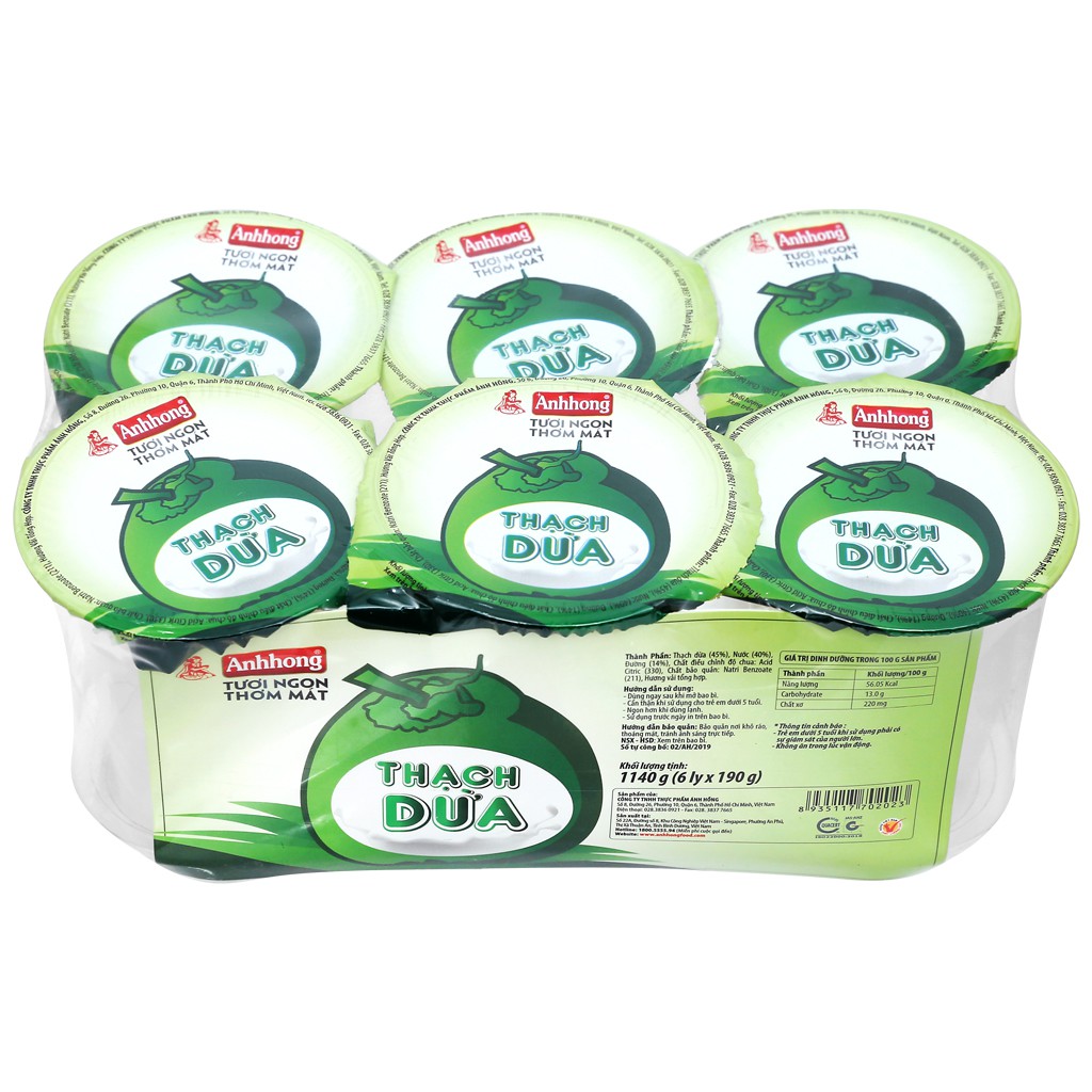 Thạch Dừa Ánh Hồng Ly 150g