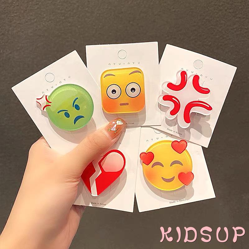 Kẹp tóc hình mặt cười dễ thương cho bé gái