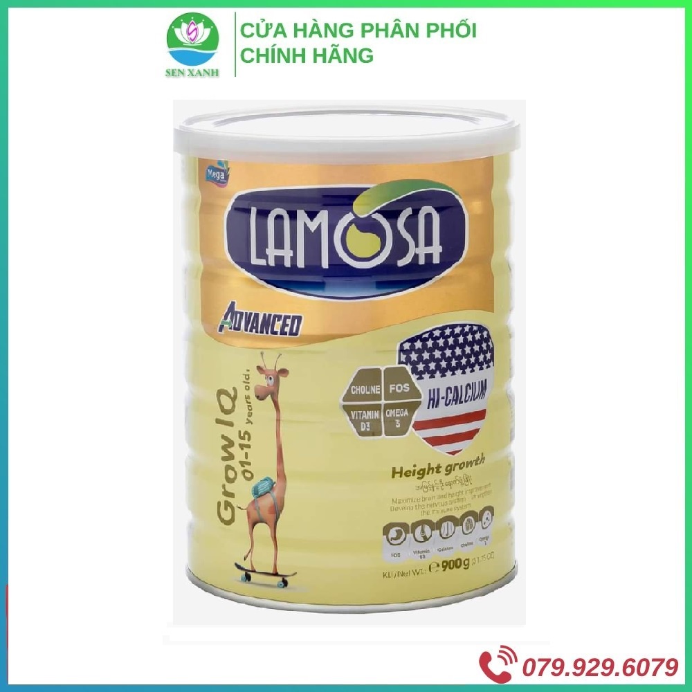 [SenXanh SG] Sữa Bột Cho Trẻ Thông Minh Cao Lớn - Lamosa WEIGHT GAIN 900G