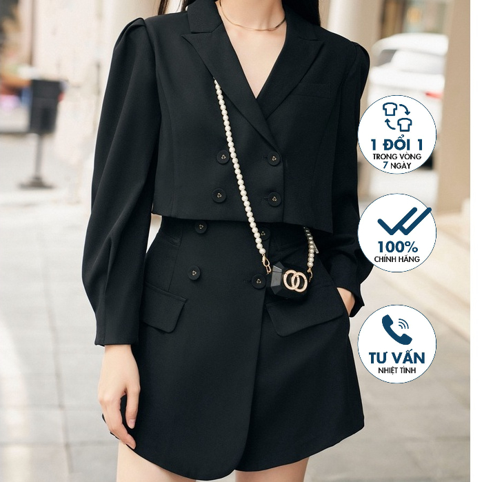 Quần giả váy Emspo nắp túi 2 bên VQS0417