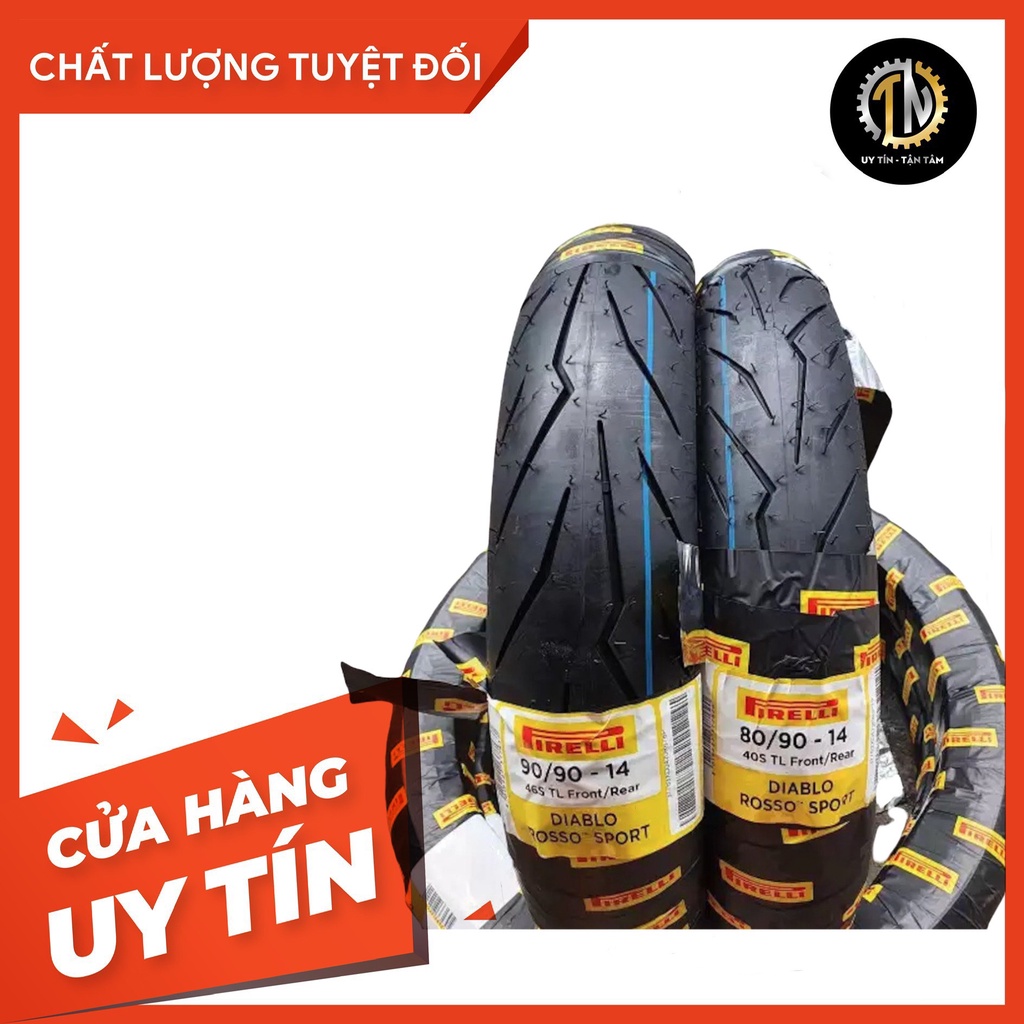 Vỏ Pirelli Rosso Sport size 14 cho xe Ab, Vario, Click, Luvias, Mio, Beat