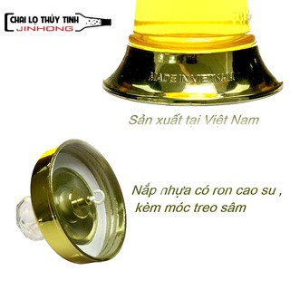 Bình Ngâm Rượu Sâm Thủy Tinh 1 Lít