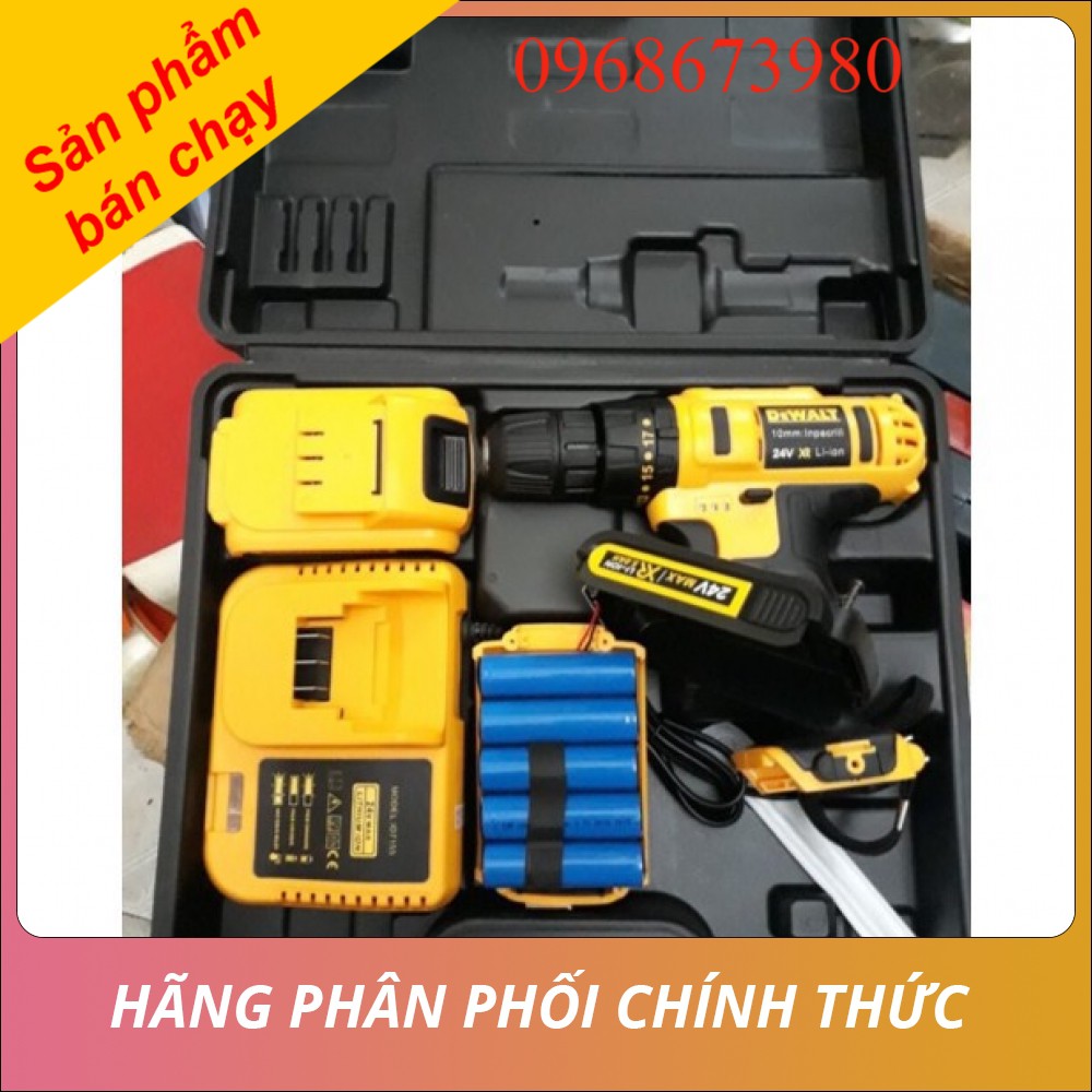 Máy khoan pin dewalt 24v (5 pin)-sản phẩm bán chạy