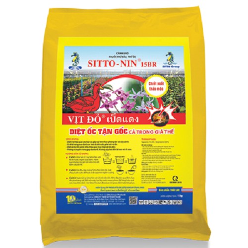 Thảo mộc trừ ốc cho cây cảnh Sitto-Nin (Vịt đỏ) gói 1kg