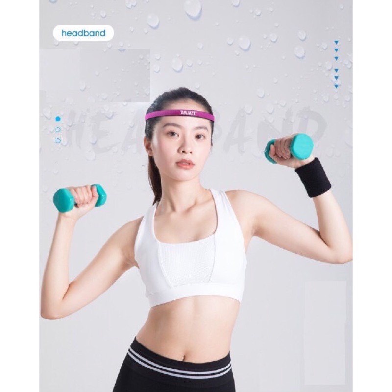 Băng Đô Headband Băng Trán Thể Thao Aolikes Chặn Mồ Hôi Tập Gym, Yoga, Chạy Bộ