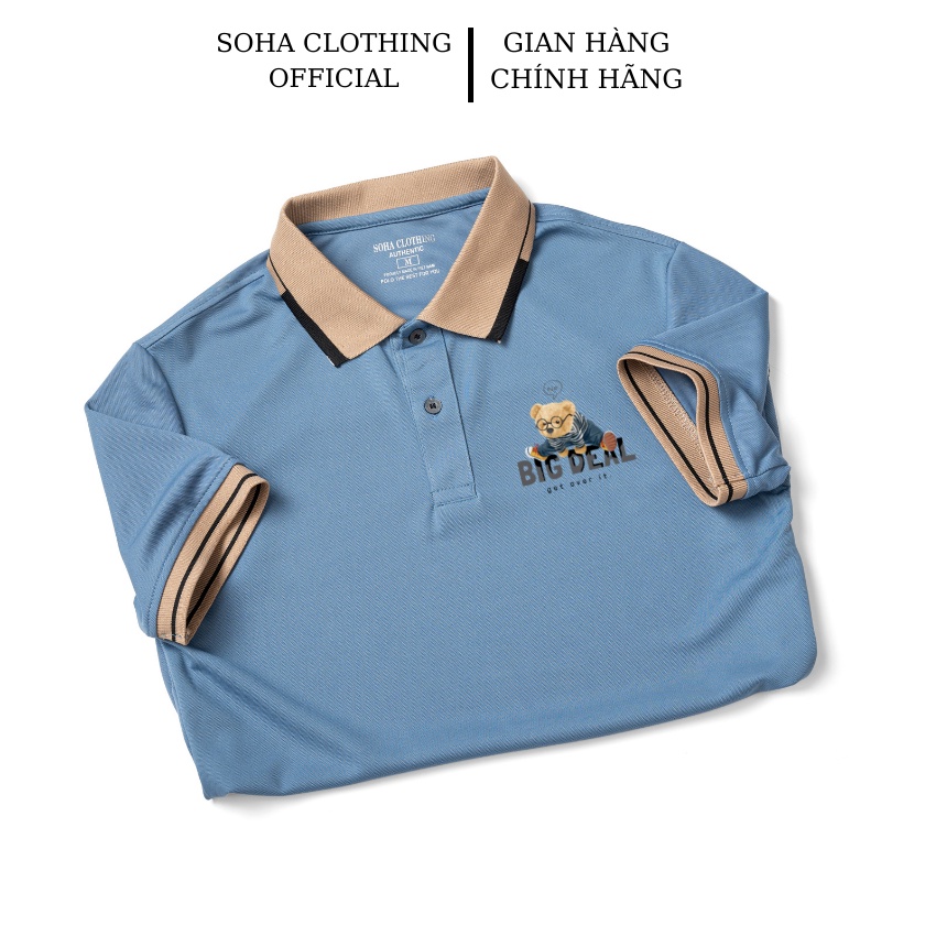 Áo POLO nam  SoHa Clothing vải cá sấu dệt kim xuất xịn,chuẩn form, sang trọng ,thanh lịch - PL Bingdeal