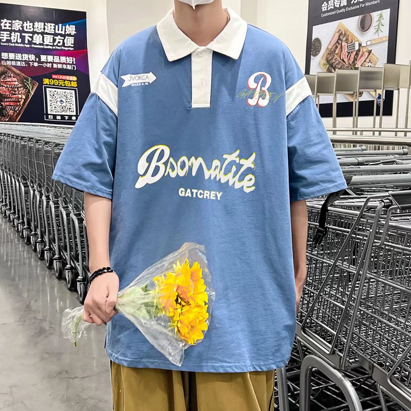Áo polo Ngắn Tay Dáng Rộng Thời Trang Mùa Hè Dành Cho Nam Và Nữ