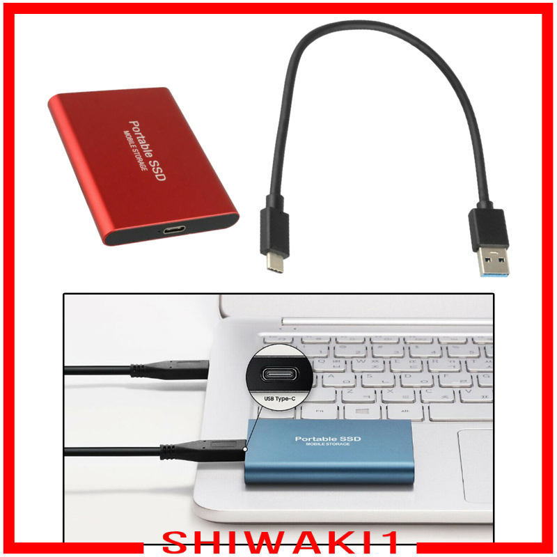 [SHIWAKI1]Metal 2.5\" USB 3.1 Gen-1 SSD External Storage Up to 1050 MB/s