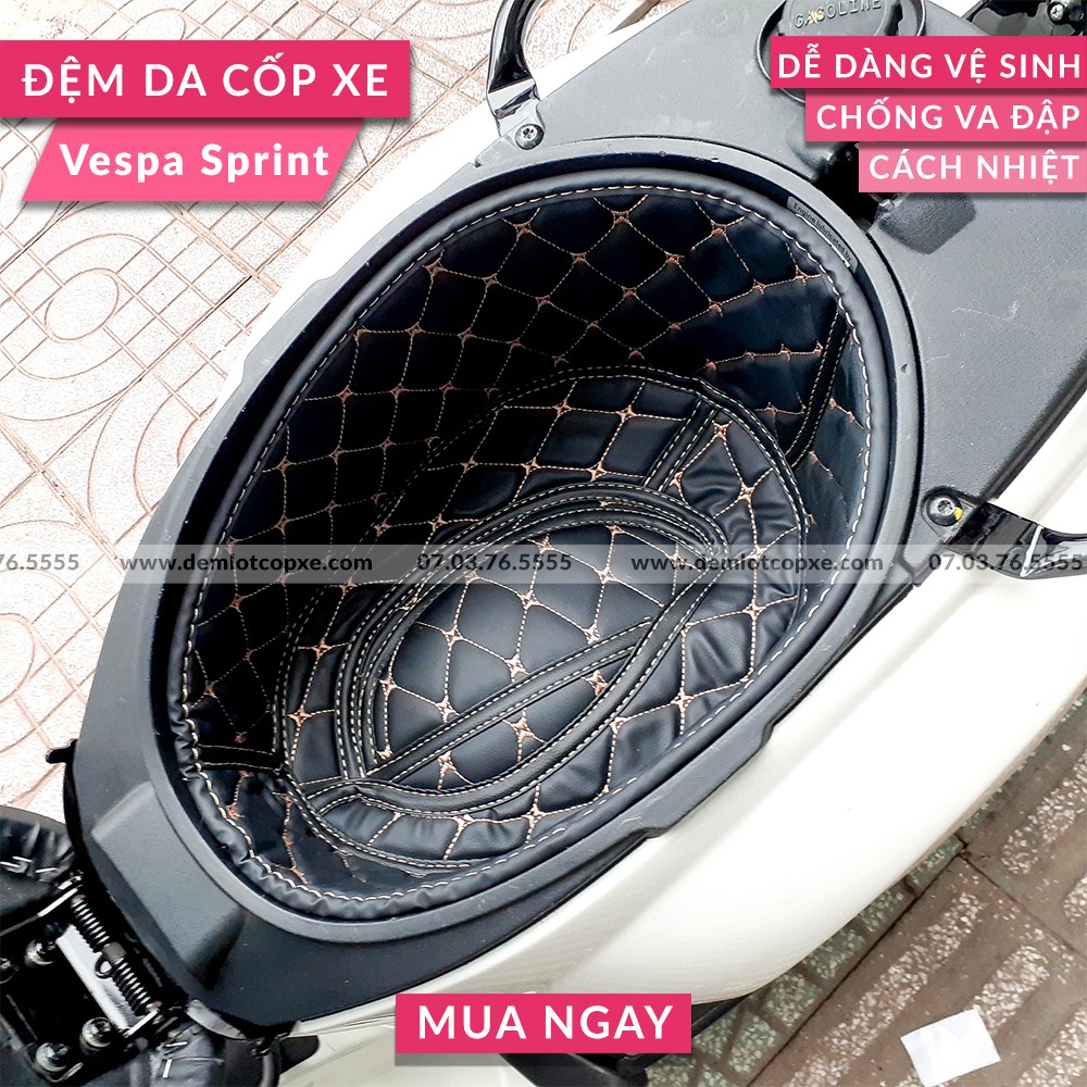 LÓT CỐP XE VESPA SPRINT - HÀNG GIA CÔNG TẠI XƯỞNG - BẢO HÀNH 1 NĂM