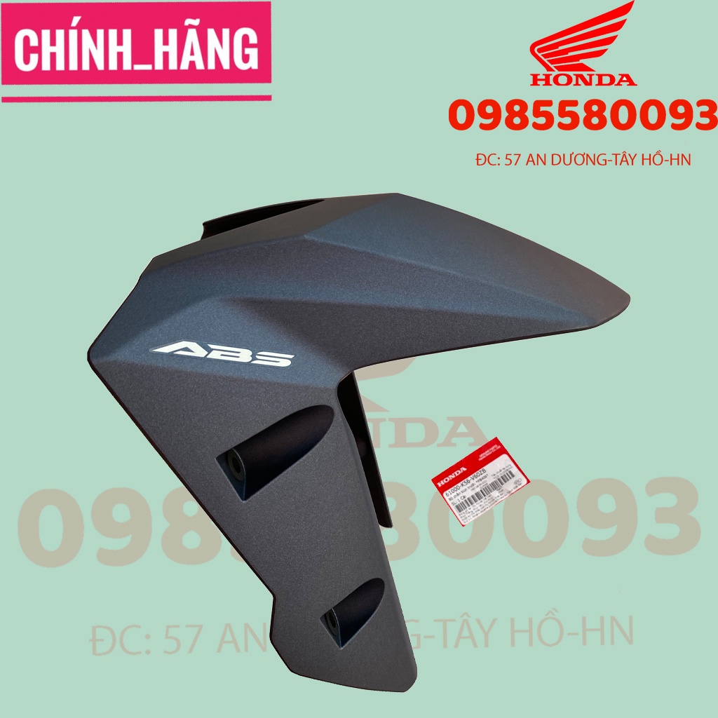 BỘ DÈ, BỘ CHẮN BÙN TRƯỚC WINNER X MÀU ĐEN NHÁM ZIN CHÍNH HÃNG HONDA
