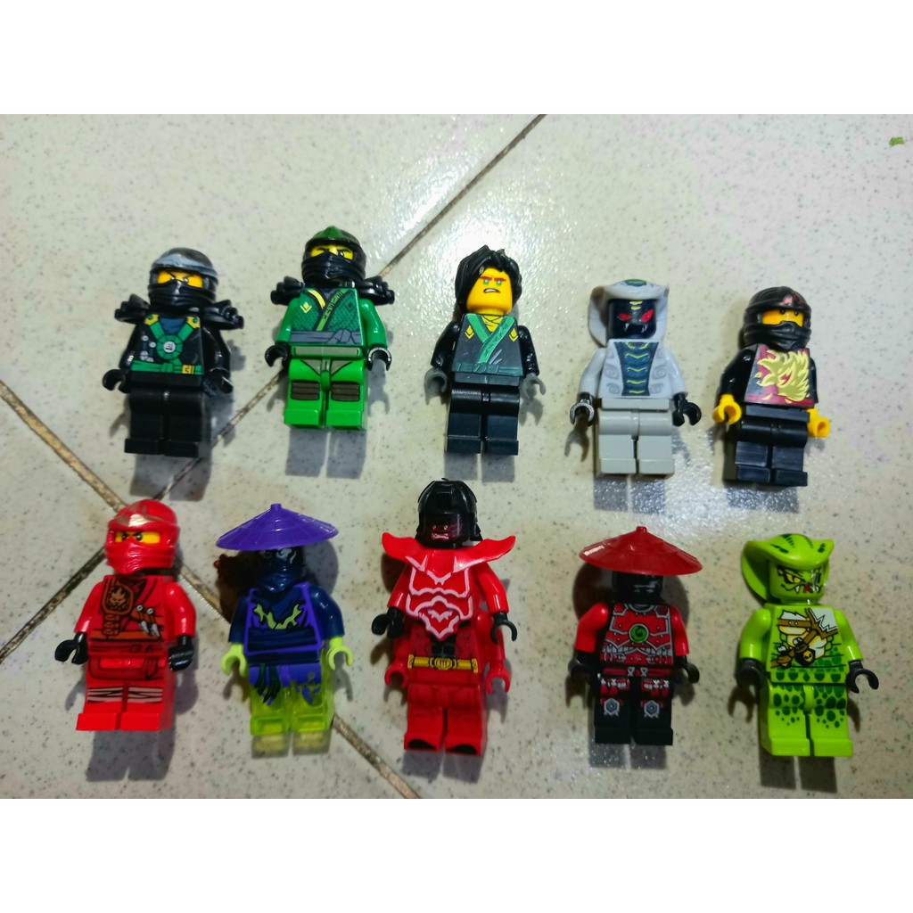 COMBO 10 nhân vật NINJAGO Non Lego Minifigures ( Hàng 2HAND )