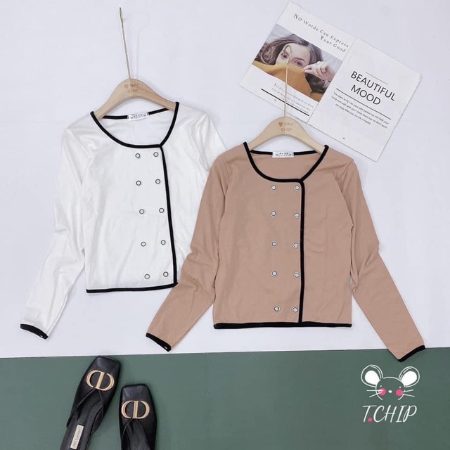 ÁO BOZIP NỮ DÀI TAY 2 HÀNG KHUY