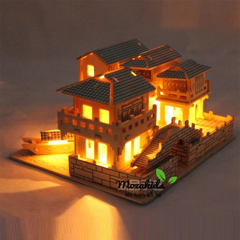 Đồ chơi lắp ráp Mô hình Nhà cổ 4