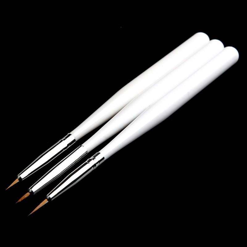 Bộ 3 cây cọ nét ( loại cán nhựa trắng )