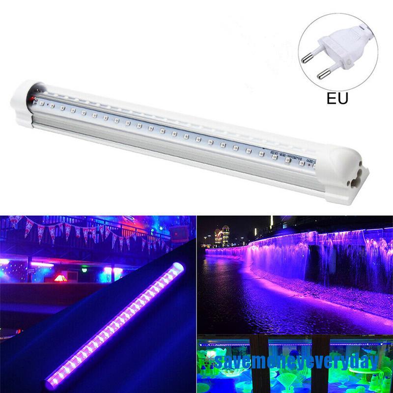 Thanh Đèn Led Uv T8 10w 48 Bóng Màu Đen Phích Cắm Eu / Us