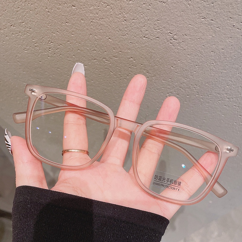 (YUZHU) Kính Mát Hình Chữ Nhật Màu Nâu Đen Chống Tia UV Lái Xe Thời Trang Mới