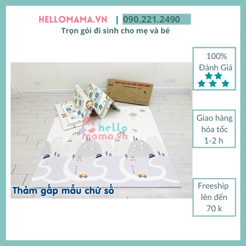 Thảm Umoo mẫu mới 2021 - Chống thấm, không bí, an toàn cho bé