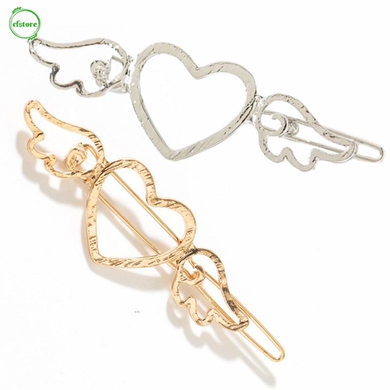 Kẹp tóc kim loại kiểu dáng dễ thương dành cho nữ