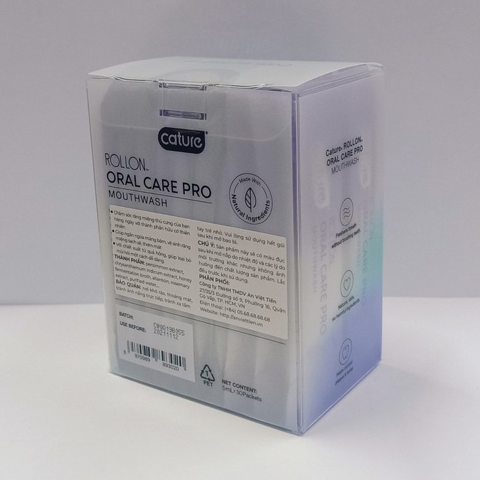 Nước Vệ Sinh Miệng Chó Mèo Giảm Mùi Hôi - Cature Rollon Oral Care Pro MOUTHWASH 30 TÉP