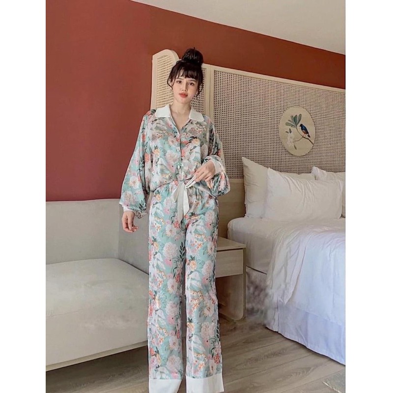 PIJAMA HOẠ TIẾT TAY PHỒNG CAO CẤP | BigBuy360 - bigbuy360.vn