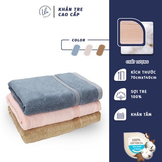 Khăn tắm sợi tre VIE 70x140 siêu óng siêu mềm kháng khuẩn siêu an toàn - 100% bông Bamboo Yarn